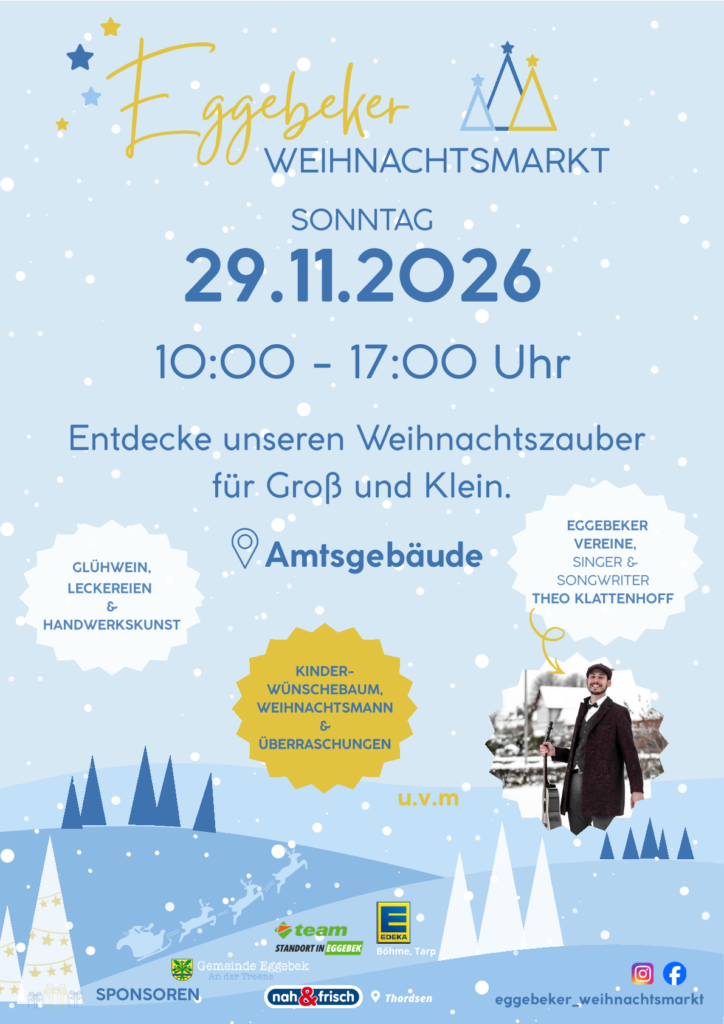 Eggebeker Weihnachtsmarkt Plakat